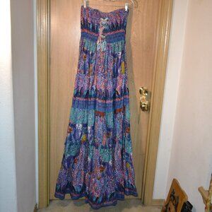 NWT Antica Sartoria of Positano Purple Moon Goddess Maxi Boho Vacation Dress